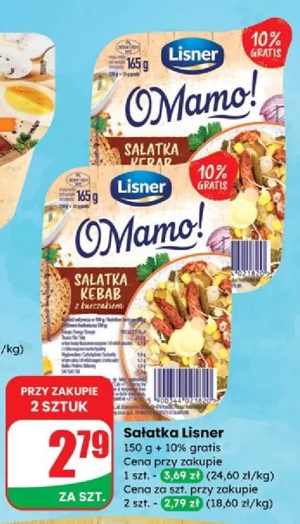 sałatka z kebabem
