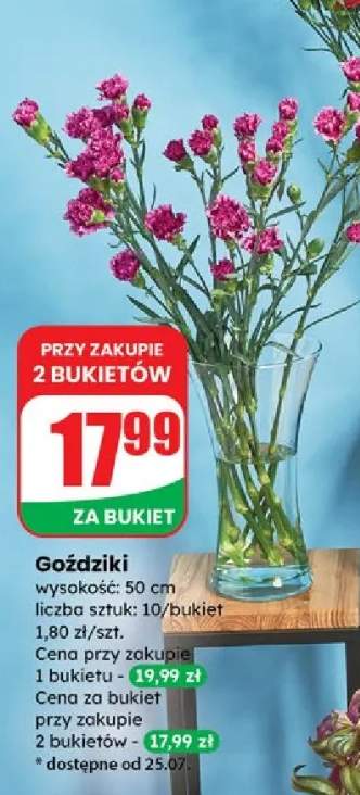 goździki bukiet