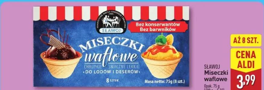 miseczki waflowe