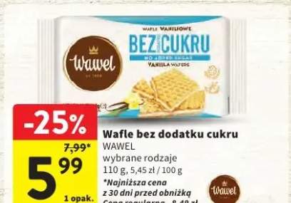 wafle bez cukru