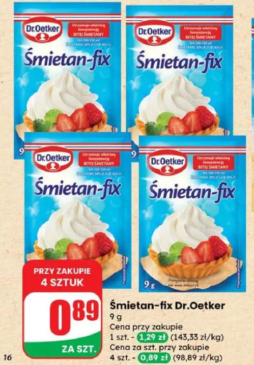śmietana w proszku