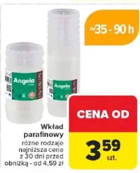 wkład parafinowy do znicza