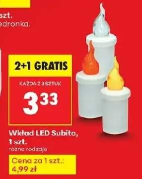 wkład LED do znicza
