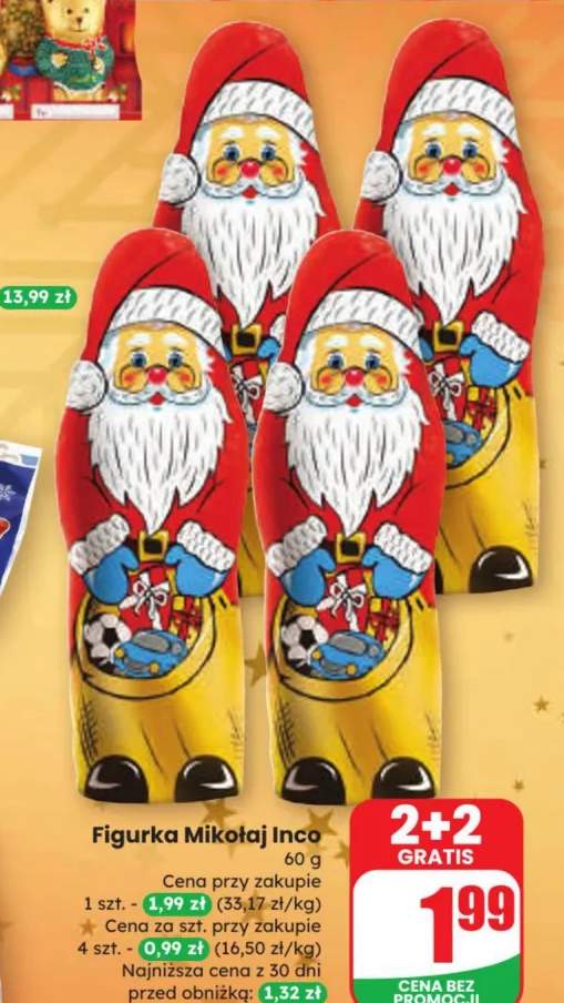 mikołaj z czekolady