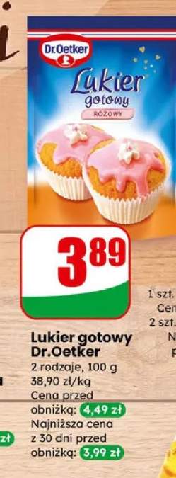 Lukier gotowy różowy