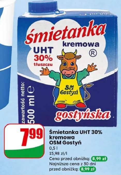 Śmietanka UHT 30% kremowa