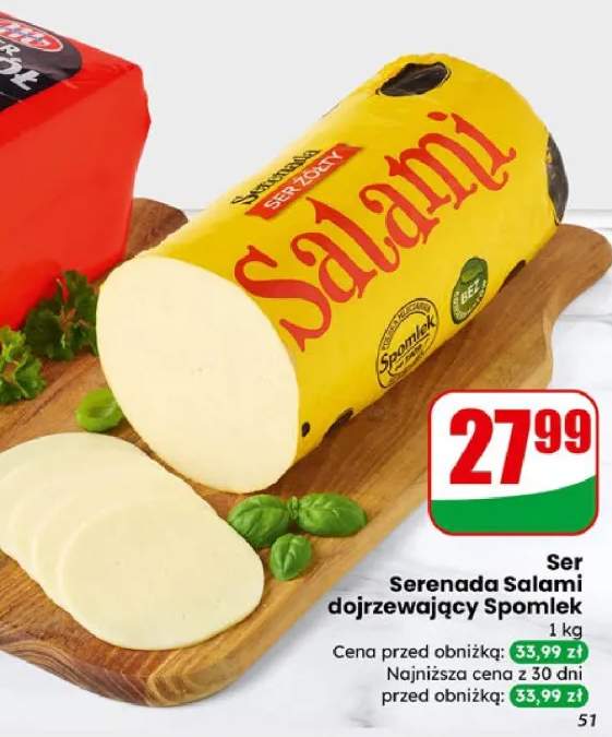 Ser Serenada Salami dojrzewający Spomlek