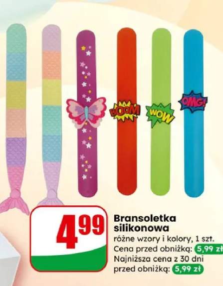 Bransoletka silikonowa różne wzory i kolory
