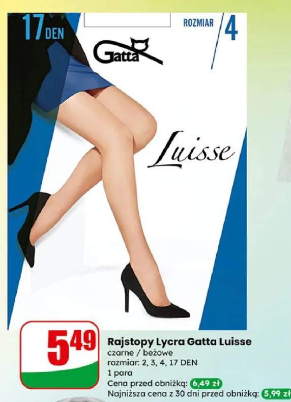 Rajstopy Lycra czarne / beżowe