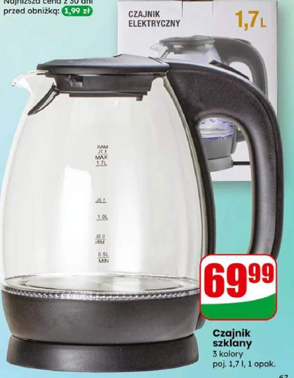 Czajnik elektryczny szklany