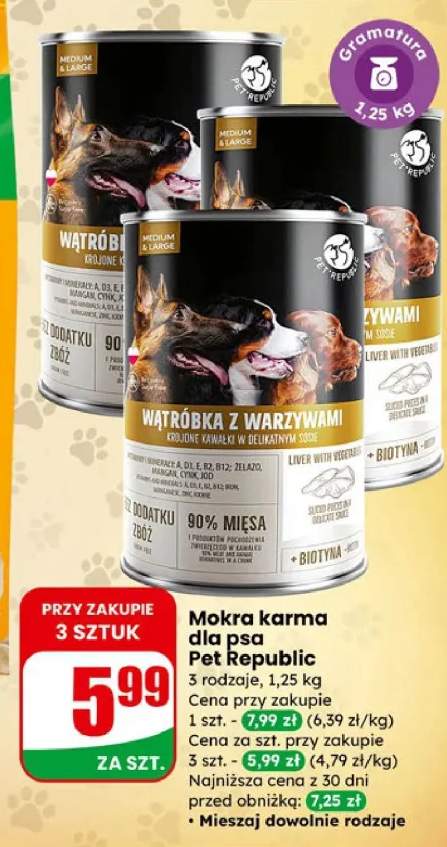 Mokra karma dla psa 3 rodzaje