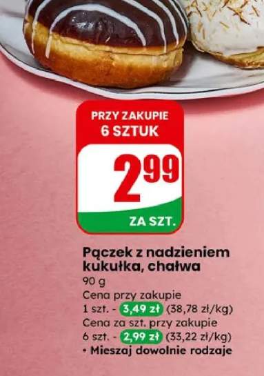 Pączek z nadzieniem kukułka, chałwa