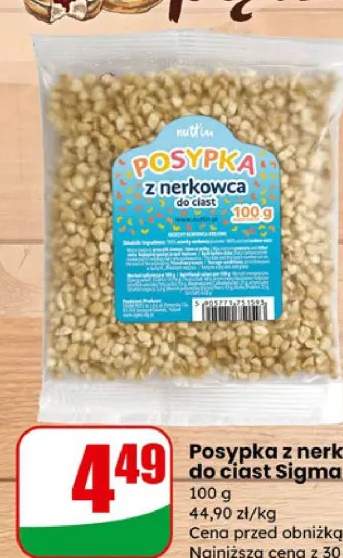 Posypka z nerkowca do ciast