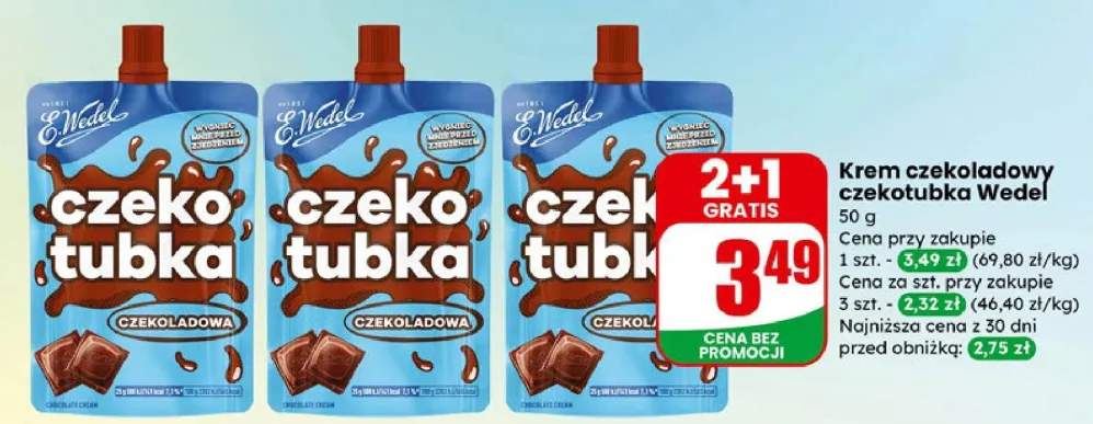 Krem czekoladowy czekotubka czekoladowa