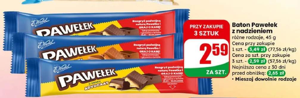 Baton z nadzieniem różne rodzaje