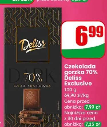 Czekolada gorzka 70% Deliss Exclusive