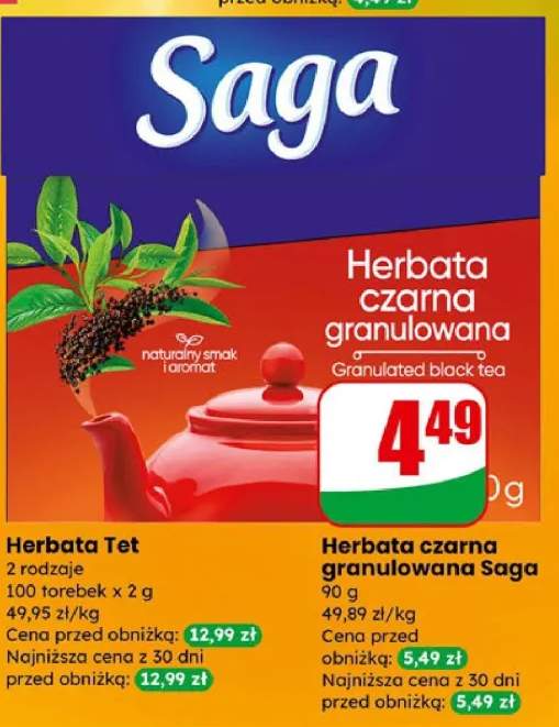 Herbata czarna granulowana