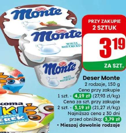 Deser Monte 2 rodzaje