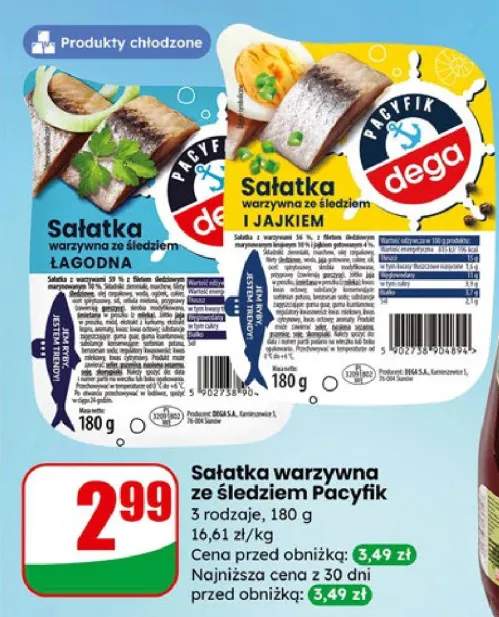 Sałatka warzywna ze śledziem 3 rodzaje