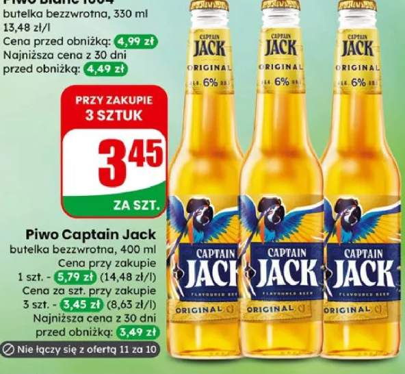 Piwo Captain Jack butelka bezwrotna