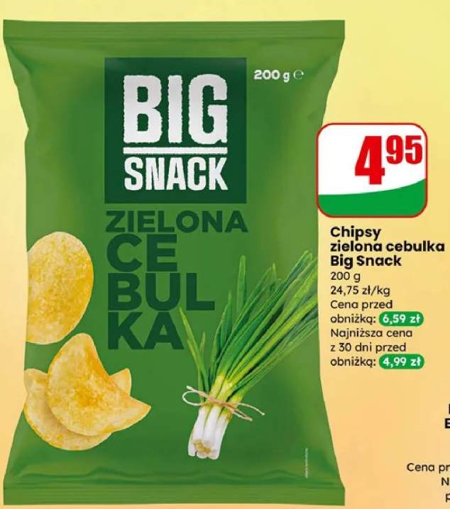 Chipsy zielona cebulka