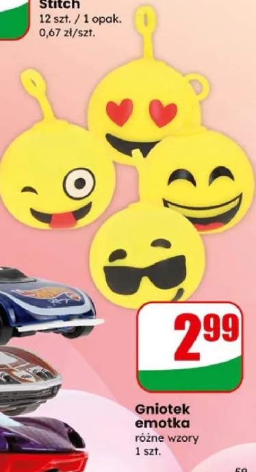 Gniotek emotka różne wzory