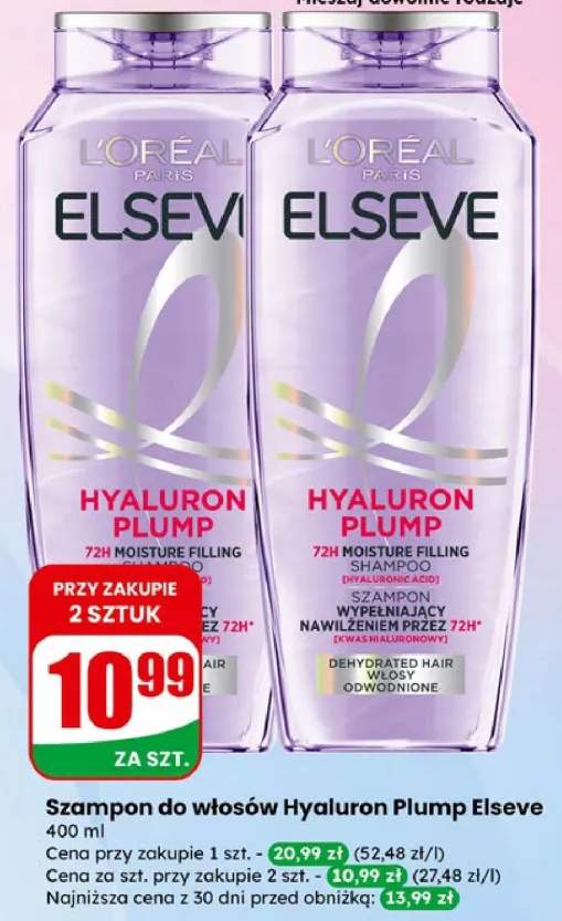 Szampon do włosów Hyaluron Plump Elseve