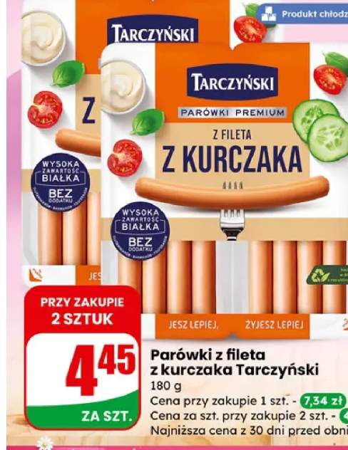 Parówki z fileta z kurczaka