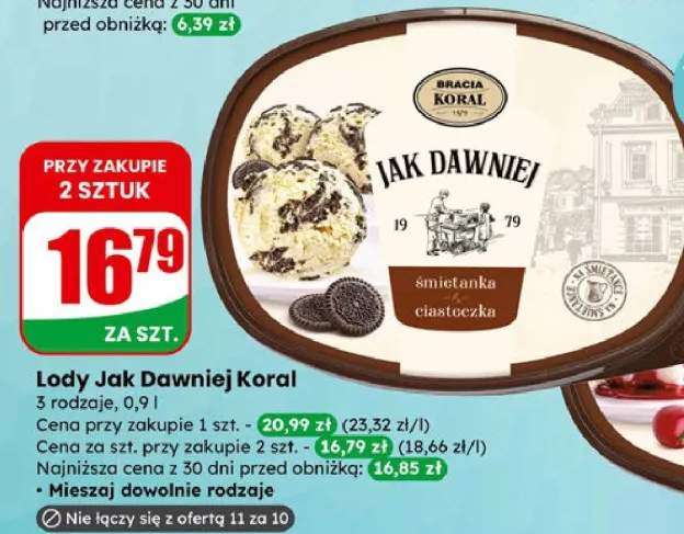 Lody Jak dawniej śmietanka wiśnia