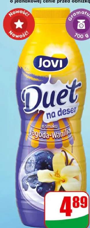 Jogurt pitny jagoda wanilia Duet