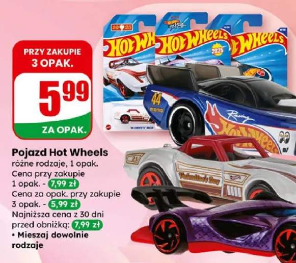 Pojazd Hot Wheels różne rodzaje