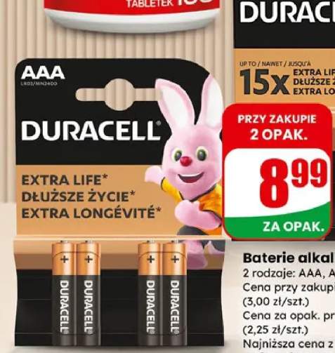 Baterie alkaliczne AAA