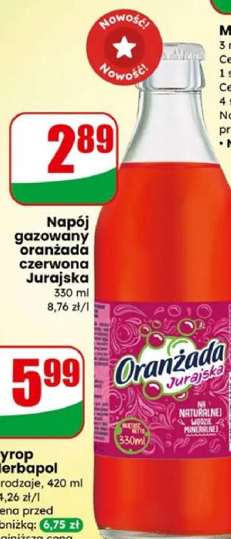 Napój gazowany oranżada czerwona