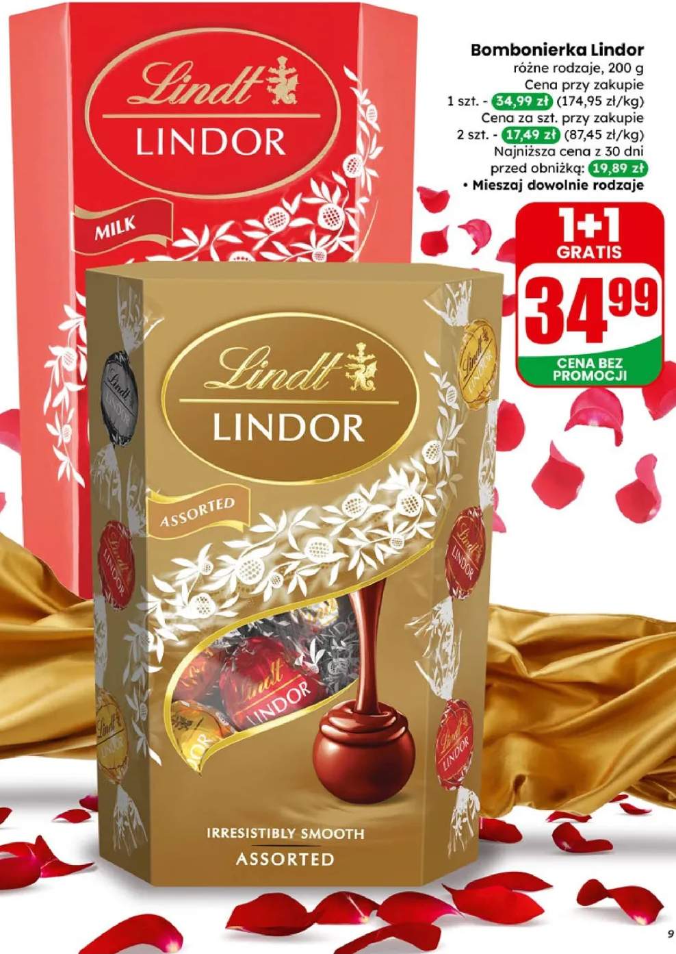 Bombonierka Lindor różne rodzaje