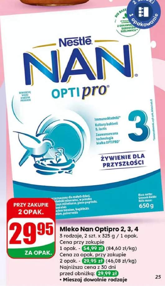Mleko Nan Optipro 2, 3, 4