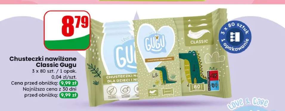 Chusteczki nawilżane classic