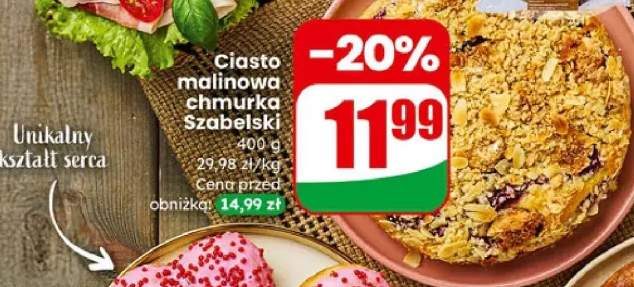 Ciasto malinowa chmurka Szabelski
