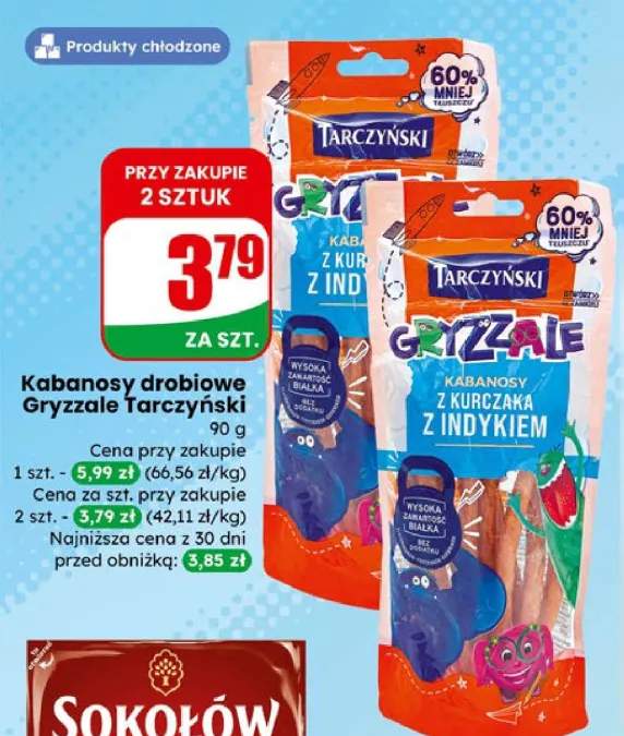 Kabanosy drobiowe Gryzzale