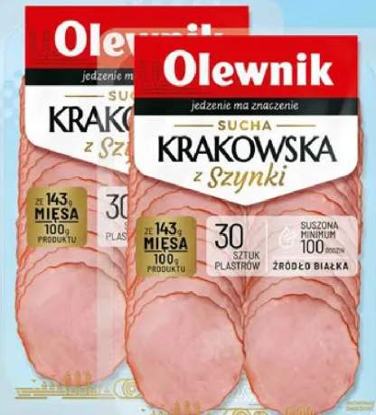 Kiełbasa Krakowska sucha z szynki Olewnik