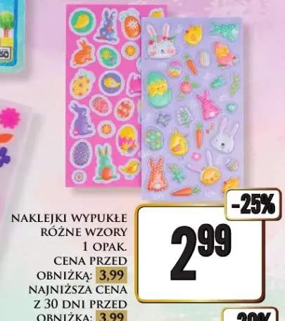 Naklejki wypukłe różne wzory