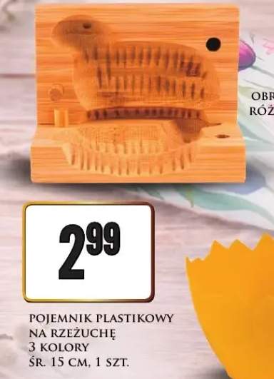 Pojemnik plastikowy na rzeźuchę 3 kolory