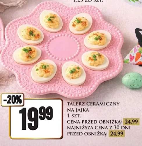Talerz ceramiczny na jajka