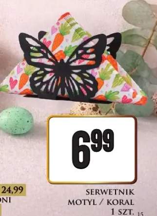 Serwetnik motyl / koral