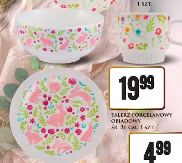 Talerz porcelanowy obiadowy