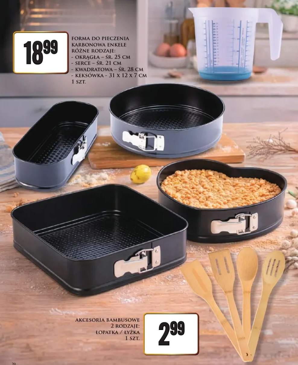 Forma do pieczenia karbonowa Enkele różne rodzaje: okrągła, serce, kwadratowa, keksówka