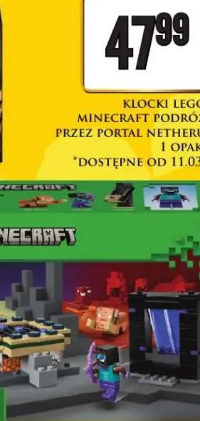 Klocki Minecraft Podróż przez portal Netheru