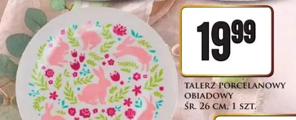 Talerz porcelanowy obiadowy