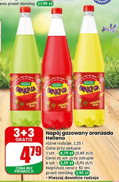 Napój gazowany oranżada Hellena