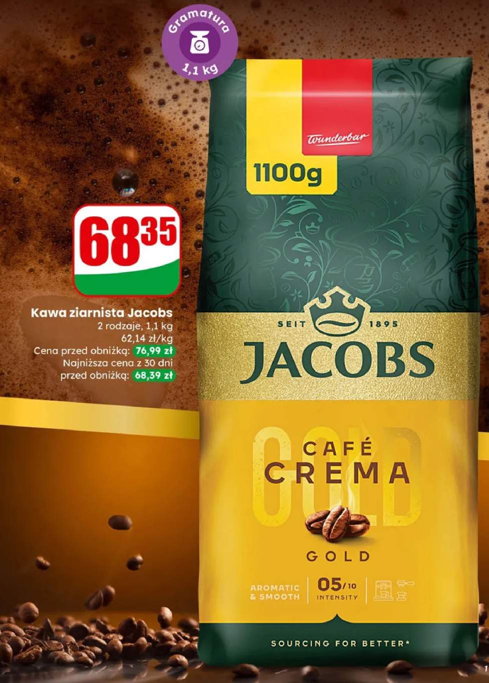 Kawa ziarnista Jacobs