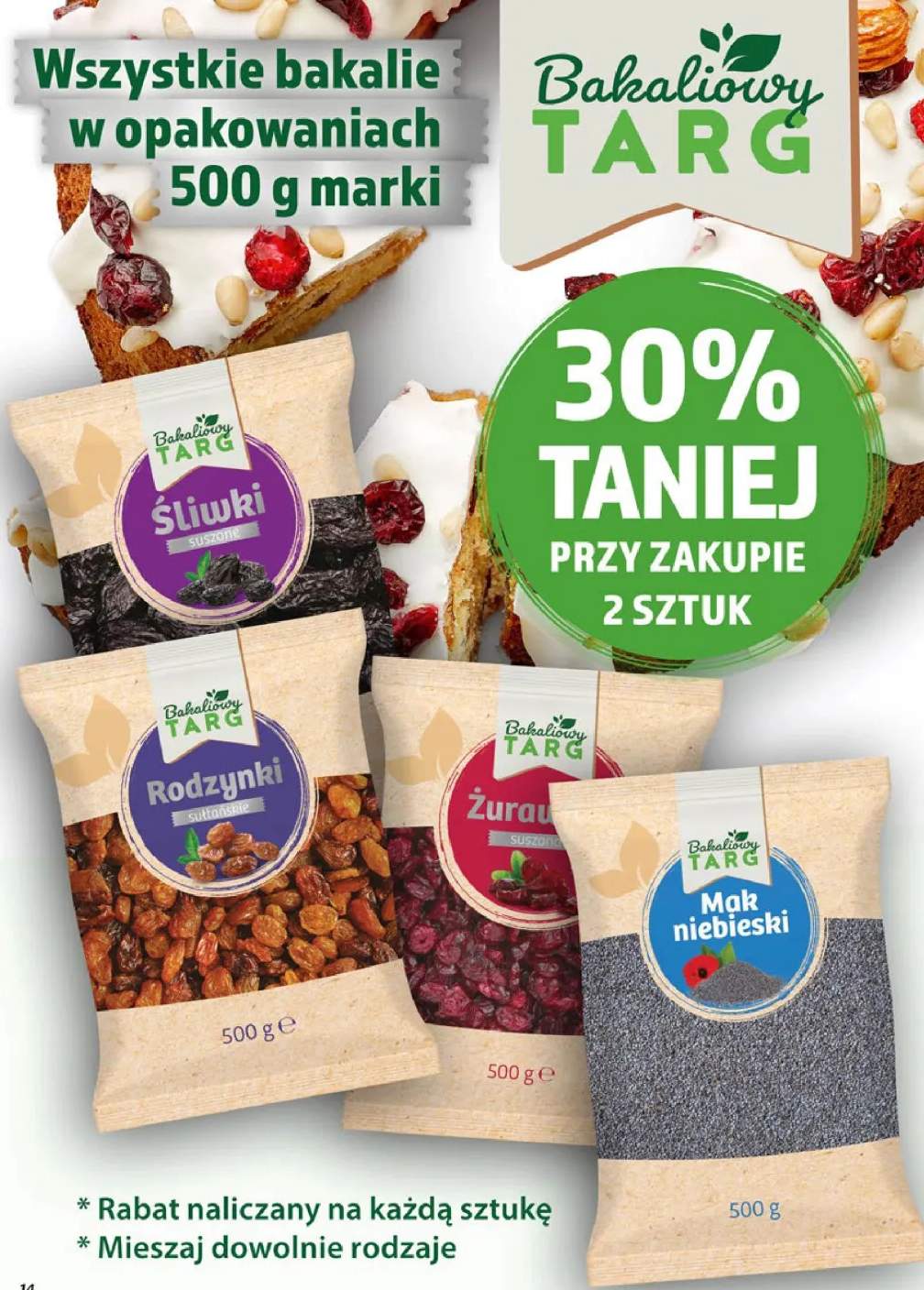 Bakalie rodzynki sułtańskie